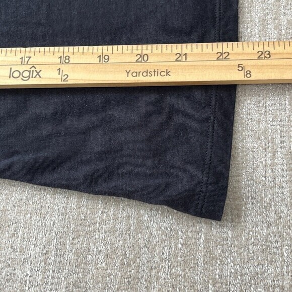 Boden Top Womens 6 Black Lace Trim Detail‎ Long Sleeves Cotton Blend Effortless - Picture 9 of 13